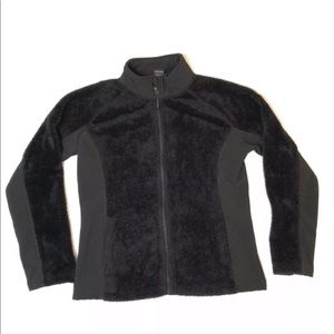 SNOZU Women’s Black Faux Fur Zip Up Jacket